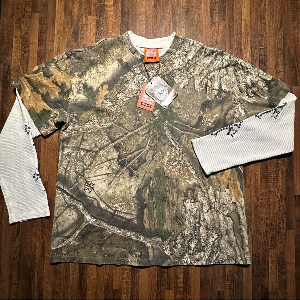 Realtree Camo Shirt with White Sleeves (Collab)